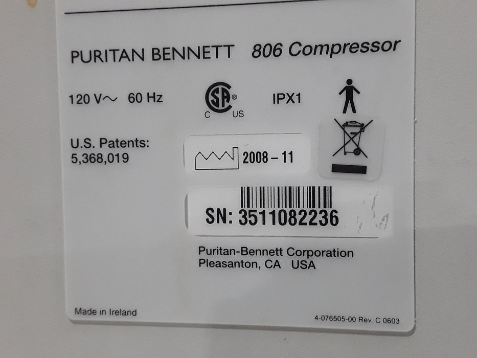 Puritan Bennett 806 Compressor