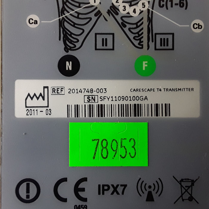 GE Healthcare Carescape T4 Telemetry Transmitter