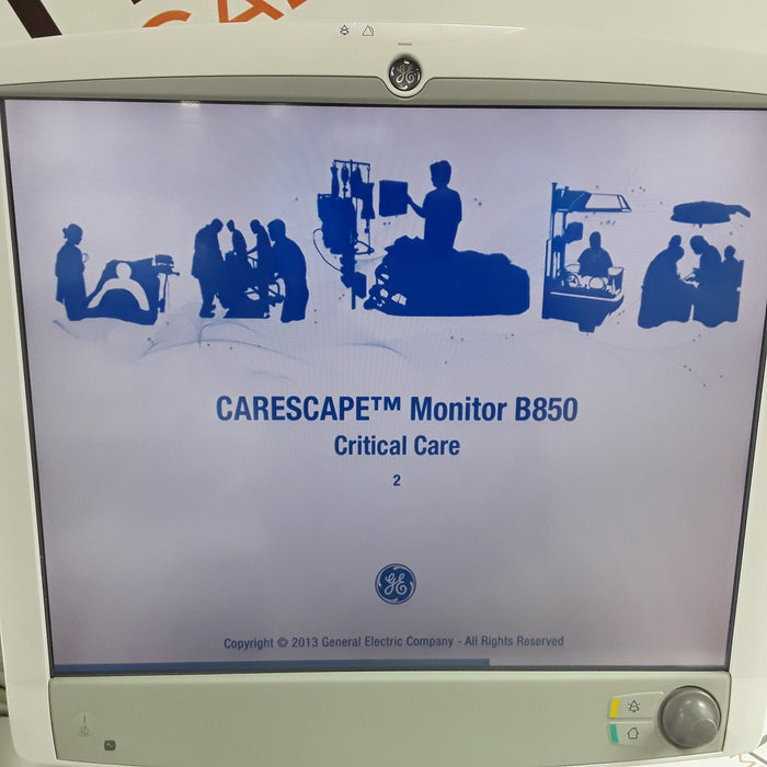 GE Healthcare Carescape B850 w/ Masimo PDM Patient Monitor