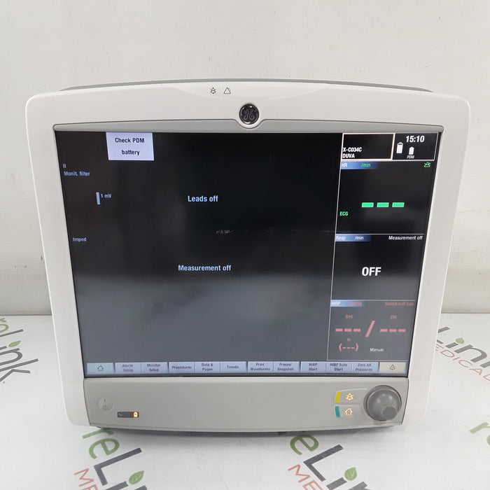 GE Healthcare Carescape B650 w/ Masimo PDM Patient Monitor