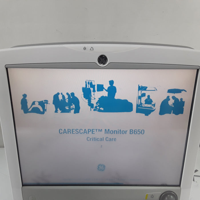 GE Healthcare Carescape B650 w/ Masimo PDM Patient Monitor