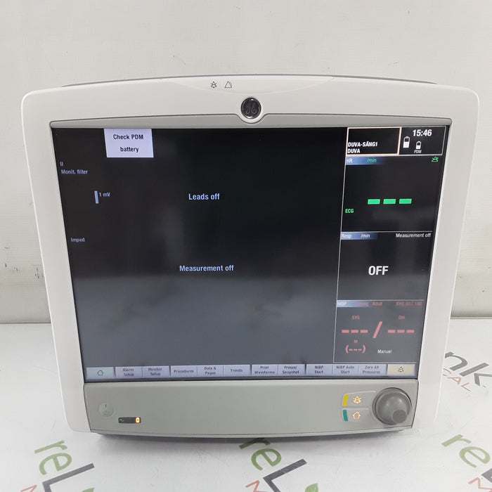 GE Healthcare Carescape B650 w/ Masimo PDM Patient Monitor