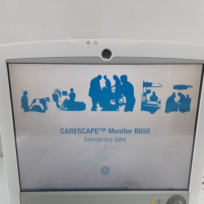 GE Healthcare Carescape B650 w/ Masimo PDM Patient Monitor