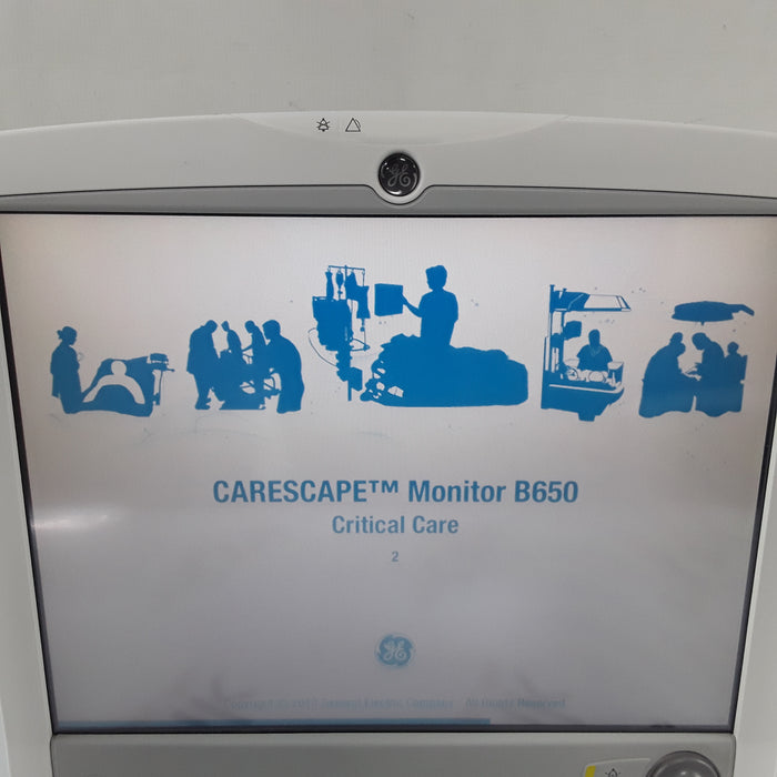 GE Healthcare Carescape B650 w/ Masimo PDM Patient Monitor