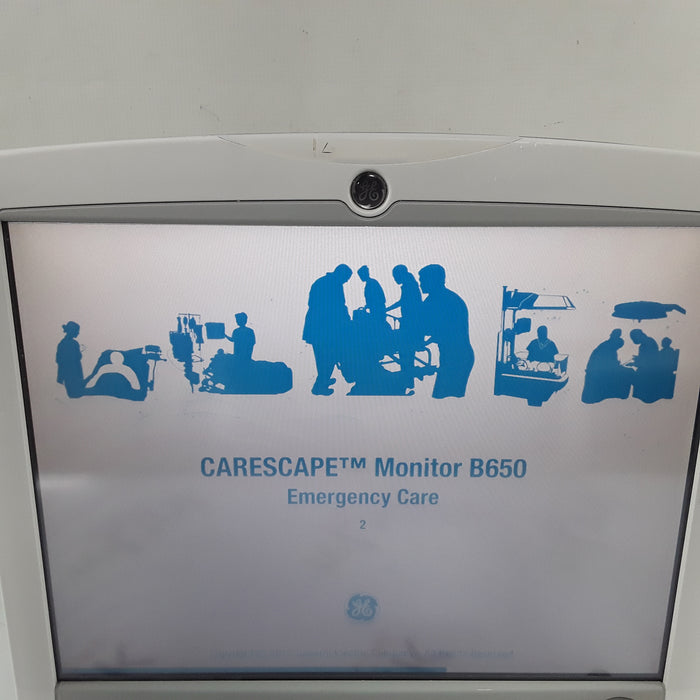 GE Healthcare Carescape B650 w/ Masimo PDM Patient Monitor