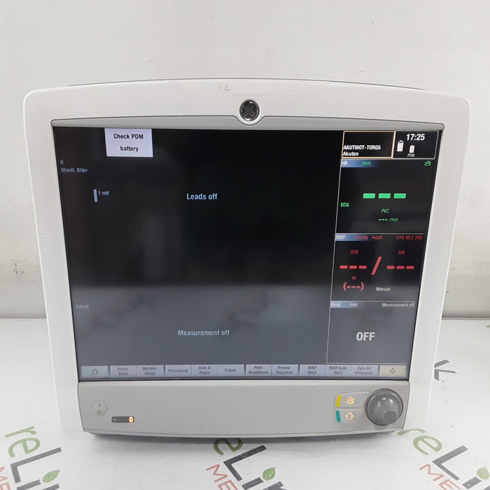 GE Healthcare Carescape B650 w/ Masimo PDM Patient Monitor