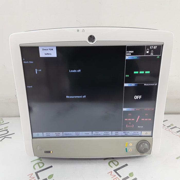 GE Healthcare Carescape B650 w/ Masimo PDM Patient Monitor