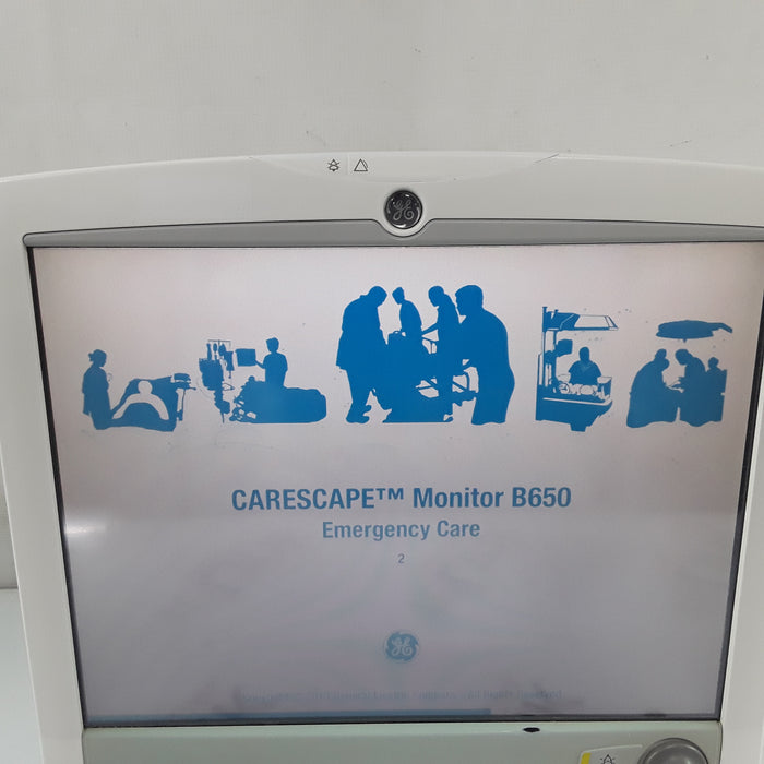 GE Healthcare Carescape B650 w/ Masimo PDM Patient Monitor