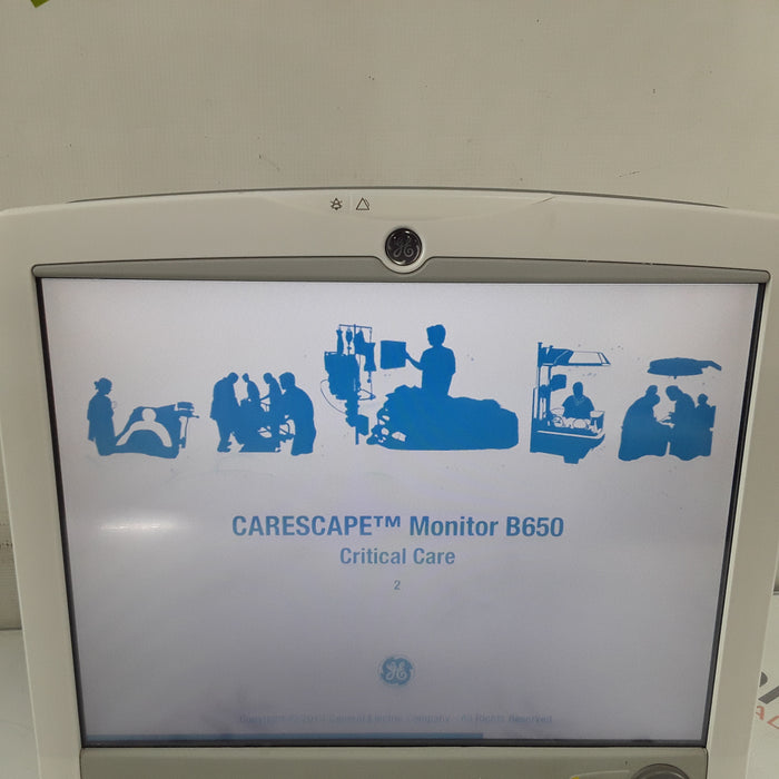 GE Healthcare Carescape B650 w/ Masimo PDM Patient Monitor