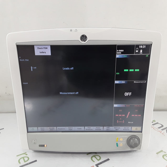 GE Healthcare Carescape B650 w/ Masimo PDM Patient Monitor