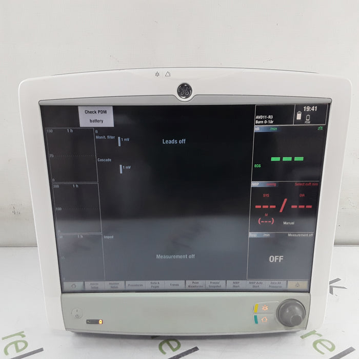 GE Healthcare Carescape B650 w/ Masimo PDM Patient Monitor