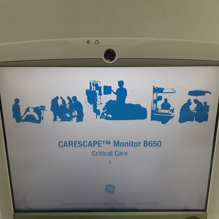 GE Healthcare Carescape B650 w/ Masimo PDM Patient Monitor