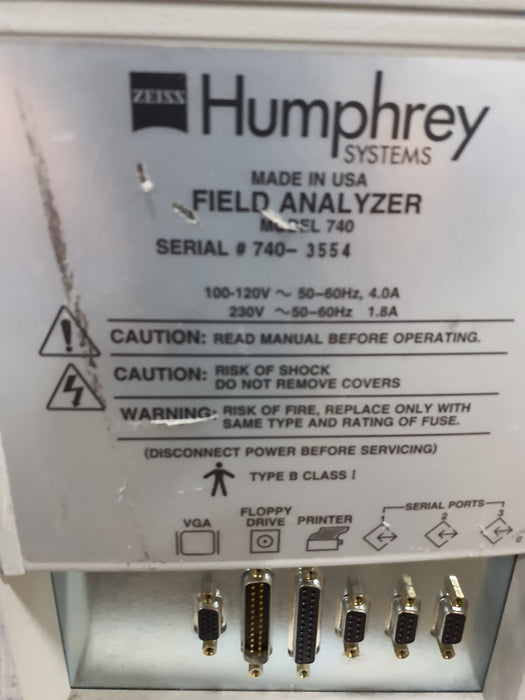 Carl Zeiss 740 Humphrey Field Analyzer
