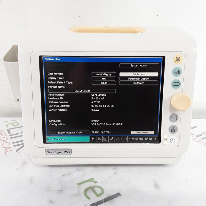 Philips Suresigns VS3 Vital Signs Monitor