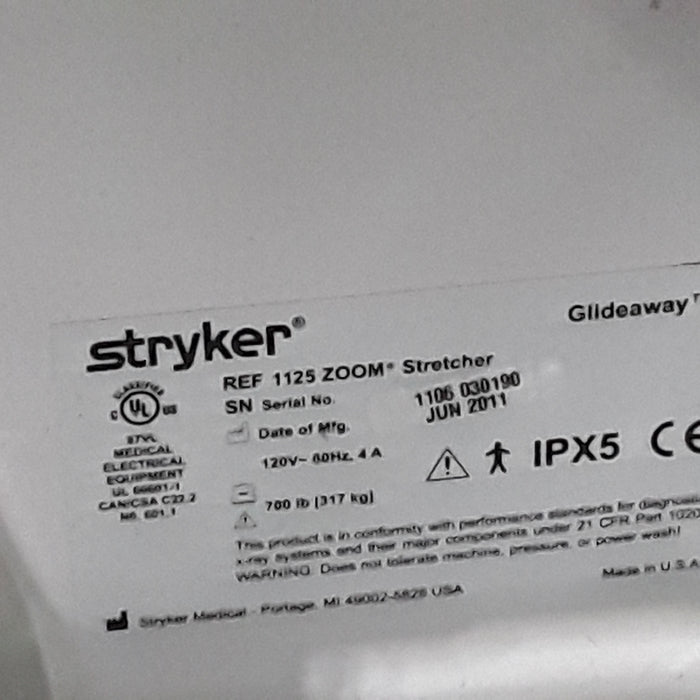 Stryker 1125 ZOOM Prime Series Stretcher
