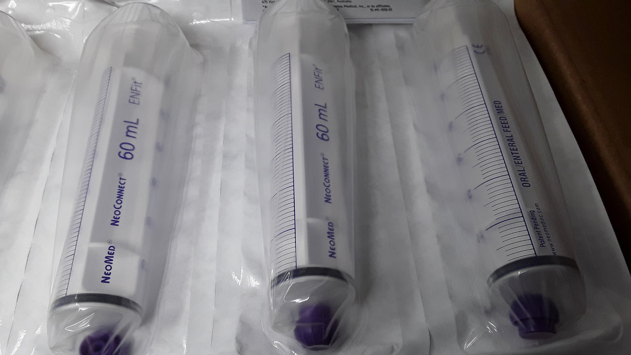 Avanos PNM-S60NC Neomed Oral Enteral Syringe 60ml Box of 100