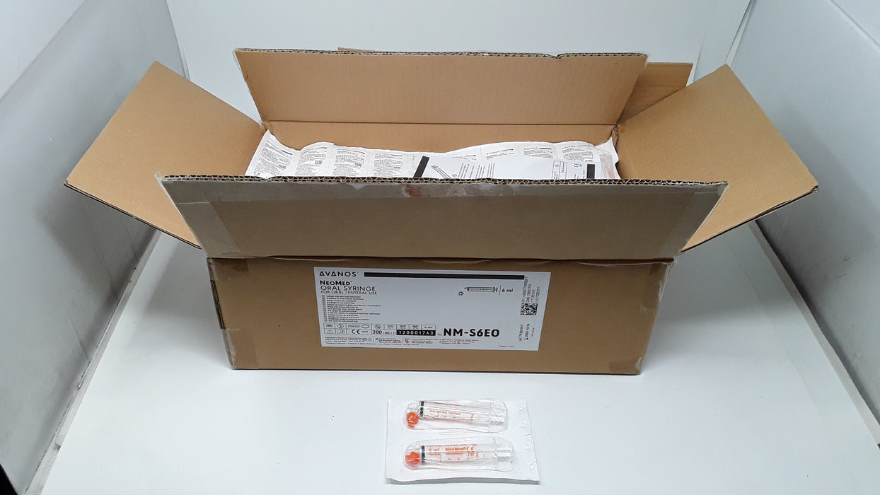 Avanos NM-S6E0 6mL Box of 200 Neomed Oral Syringe