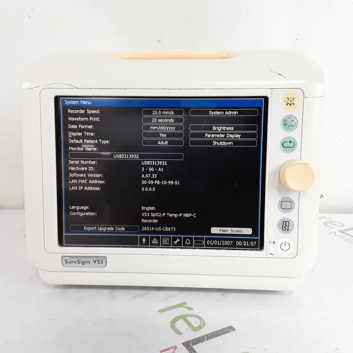 Philips Suresigns VS3 Vital Signs Monitor