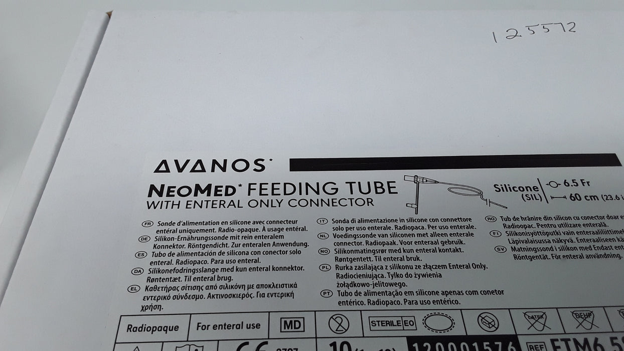 Avanos FTM6.5S-EO NeoMed 6.5 Fr 60cm Feeding Tube