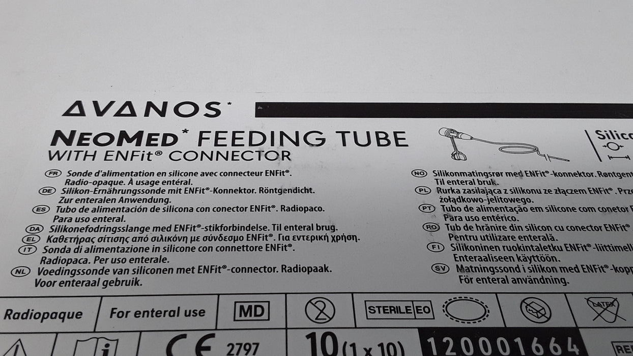 Avanos PFTM6.5S-NC NeoMed Feeding Tube Silicone 6.5fr 60cm