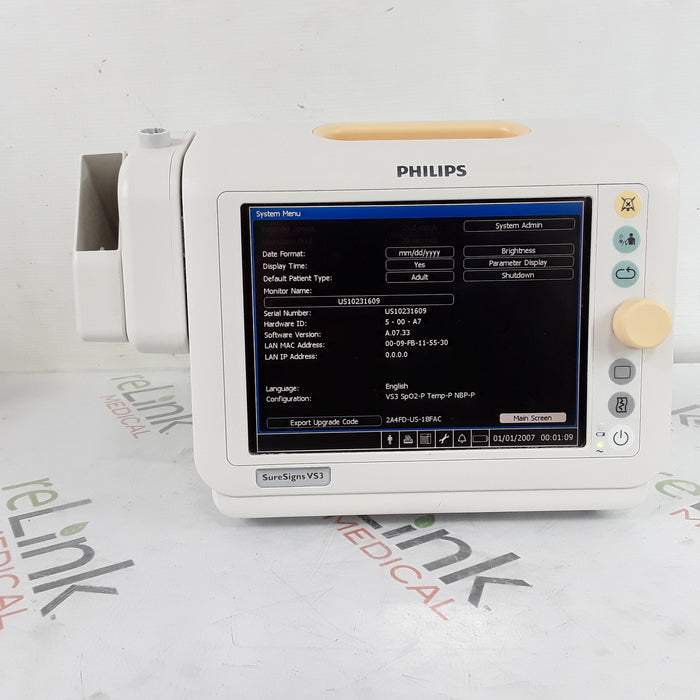 Philips Suresigns VS3 Vital Signs Monitor
