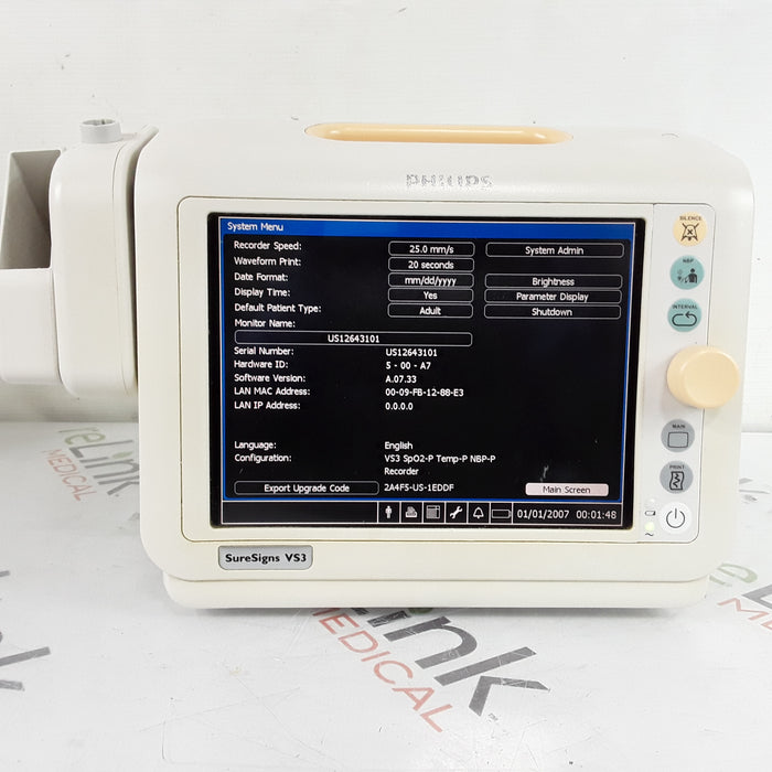 Philips Suresigns VS3 Vital Signs Monitor