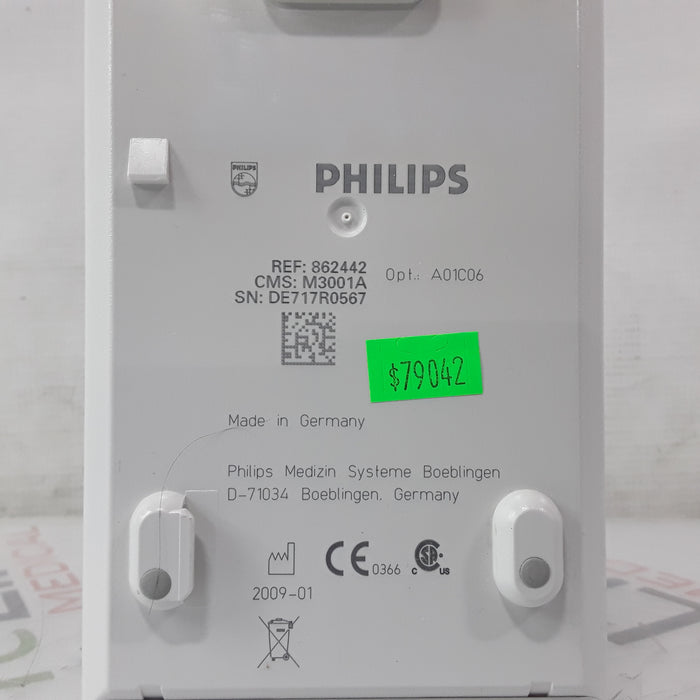 Philips M3001A-A01C06 Fast SpO2, NIBP, ECG, Temp, IBP MMS Module