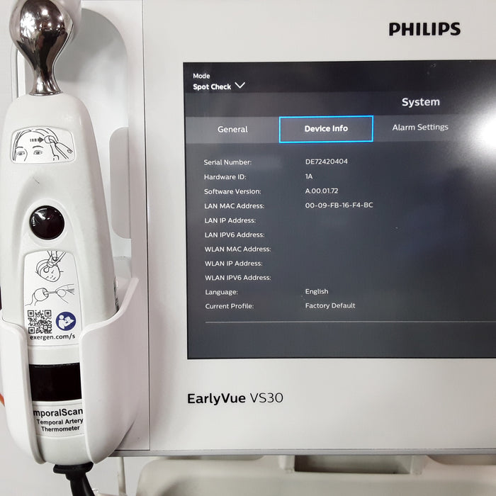 Philips EarlyVue VS30 Vital Signs Monitor