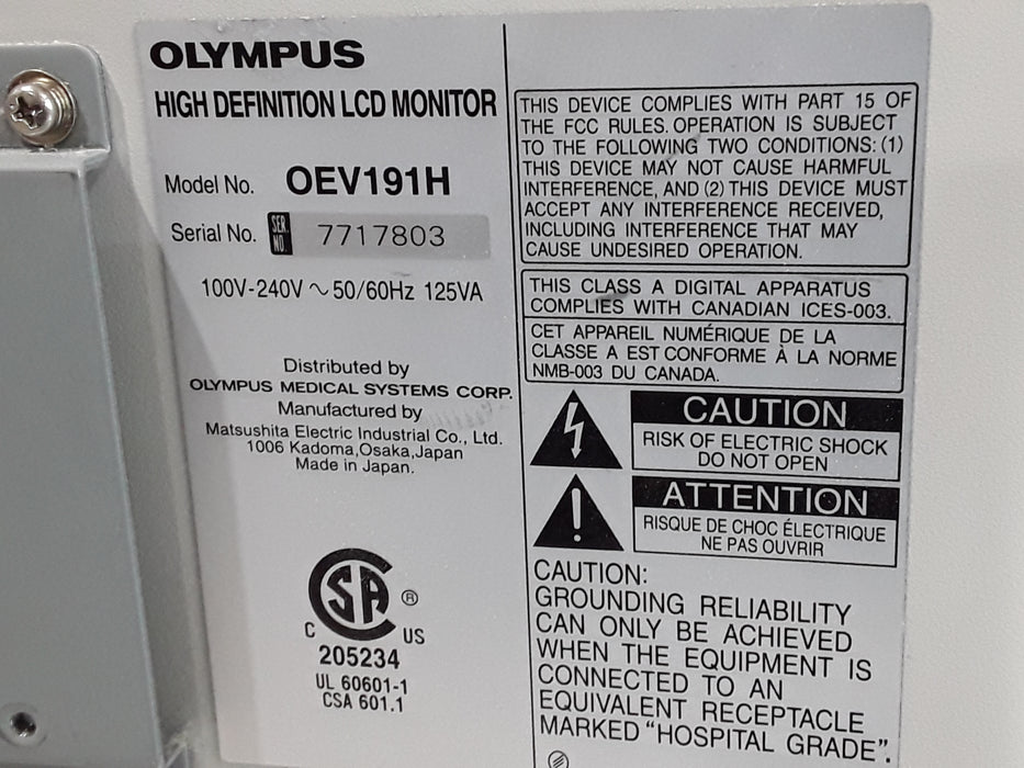 Olympus OEV191H Medical Display