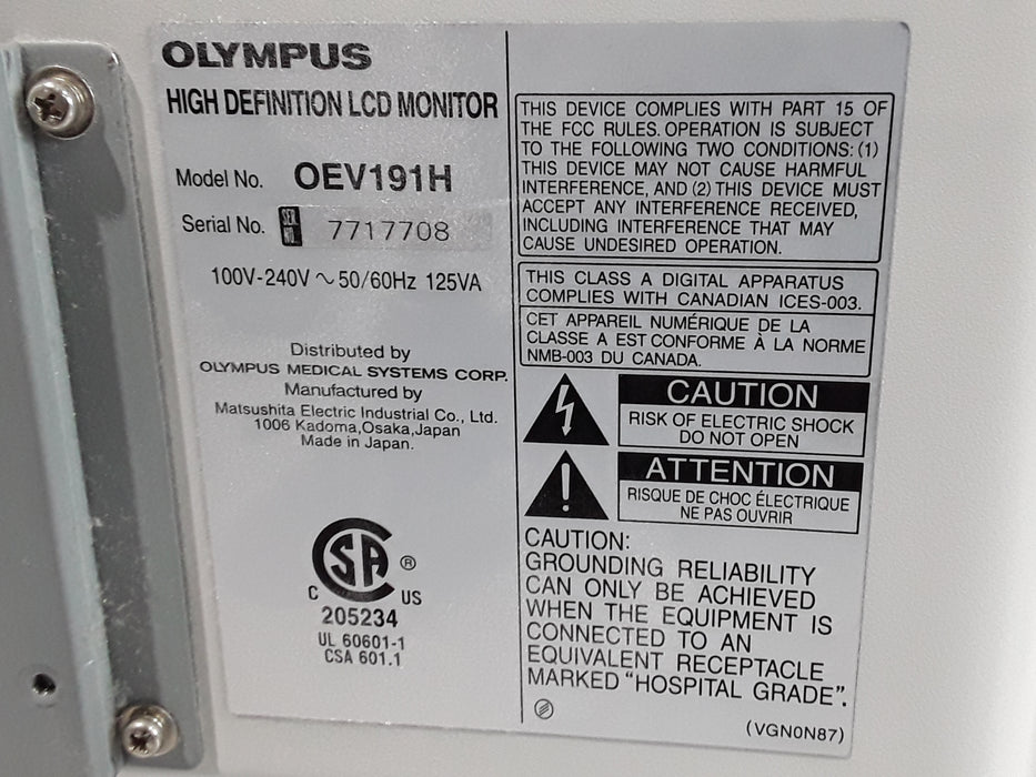 Olympus OEV191H Medical Display