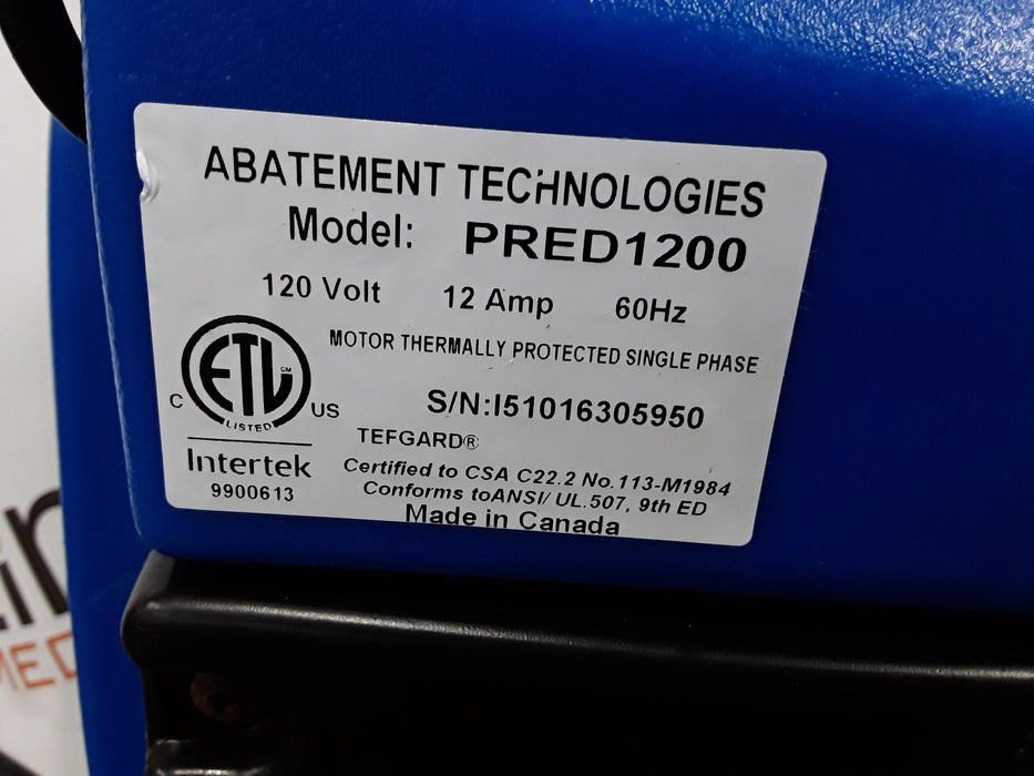 Abatement Technologies Predator 1200 Portable Air Scrubber