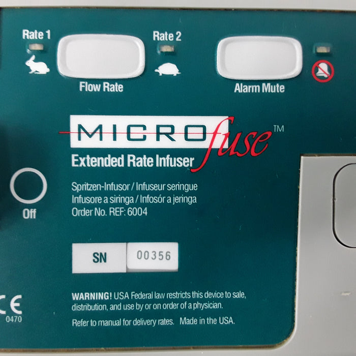 Baxa Corporation MicroFuse Extended Rate Syringe Infuser Pump