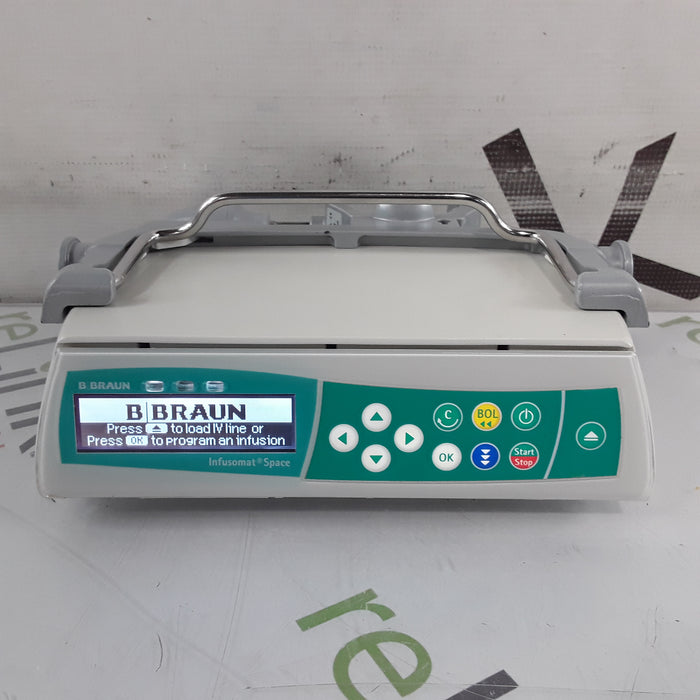 B. Braun Infusomat Space w/Pole Clamp Infusion Pump