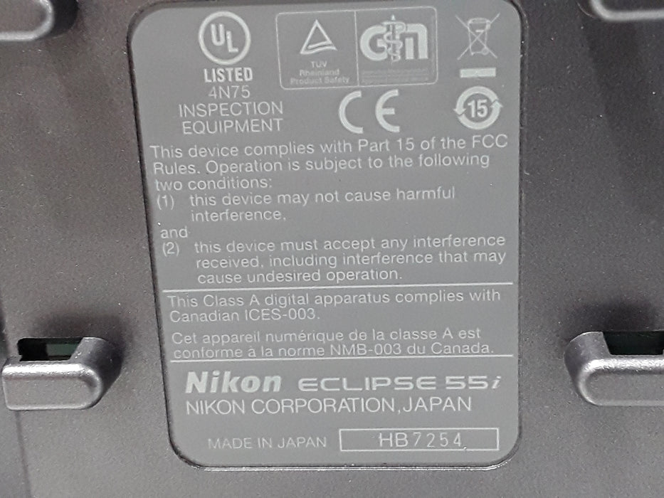 Nikon 55i Eclipse Binocular Microscope
