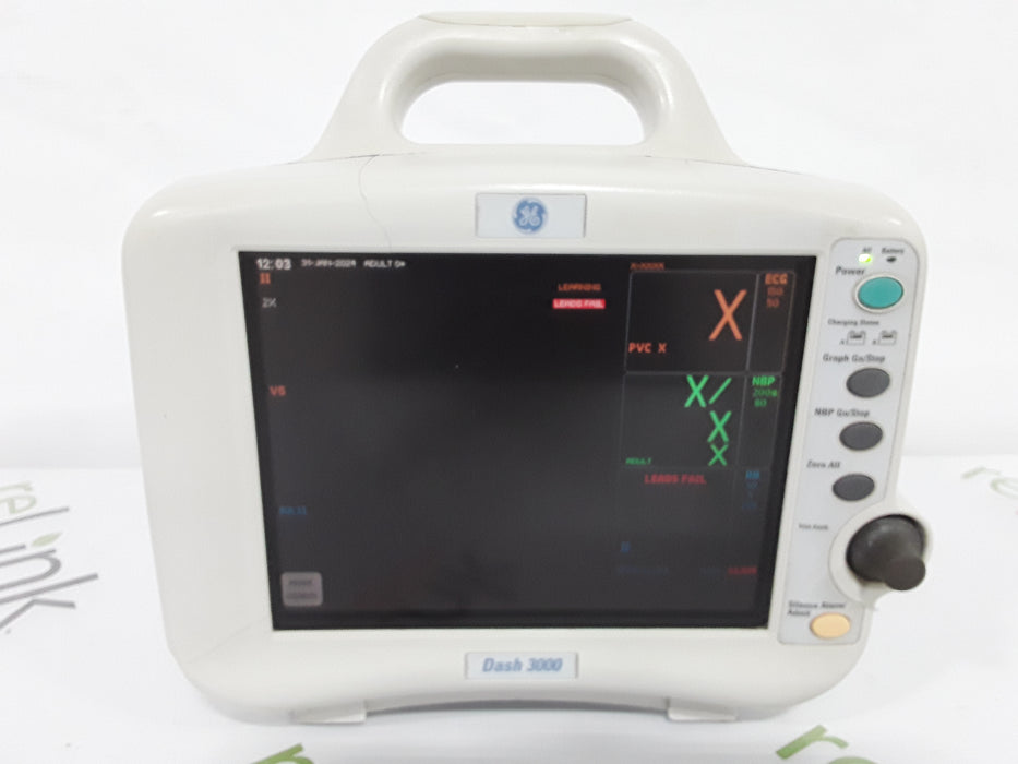 GE Healthcare Dash 3000 - GE/Nellcor SpO2 Patient Monitor