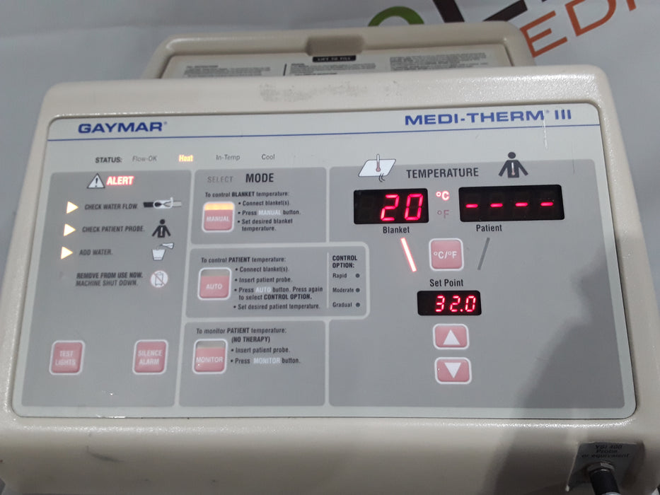 Gaymar Medi-Therm III MTA6900 Hyper/Hypothermia Machine