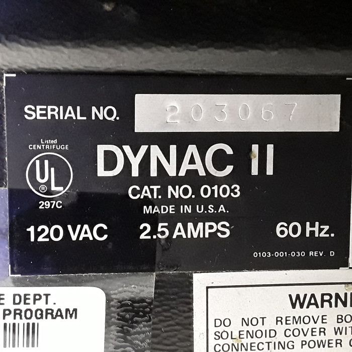 Clay Adams Dynac II Centrifuge
