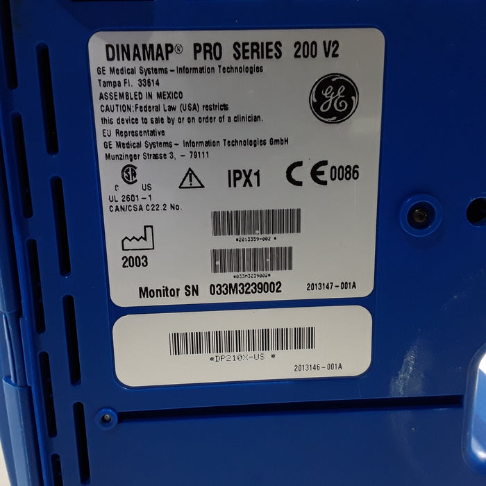 Critikon DP200 Dinamap Pro Series 200