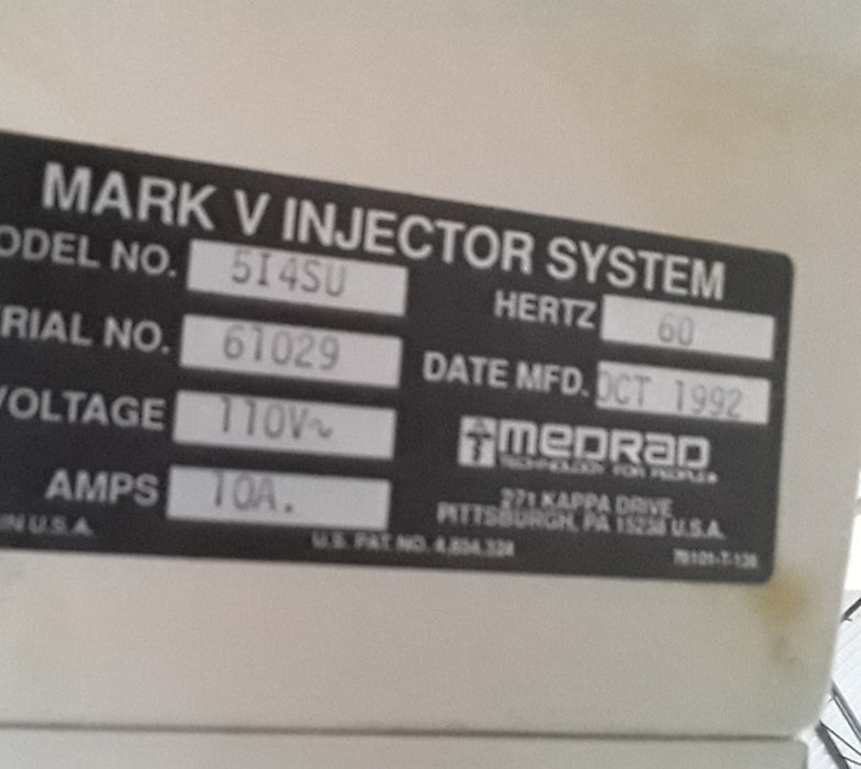 Medrad 5I4SU Mark V Plus Injector