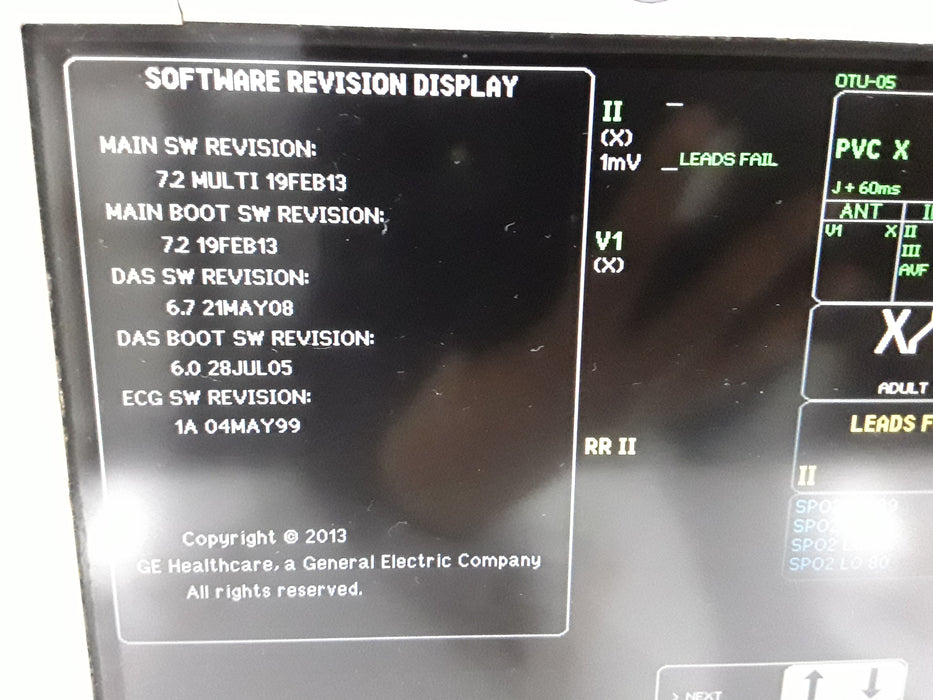 GE Healthcare Dash 3000 - GE/Nellcor SpO2 Patient Monitor