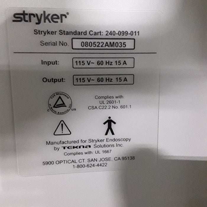 Stryker Endoscopy Cart