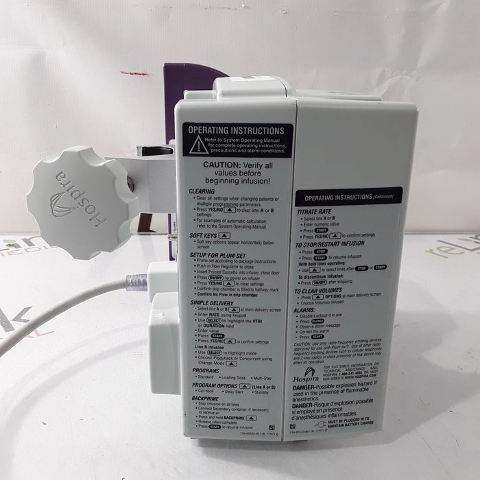 Hospira Plum A+ Infusion Pump