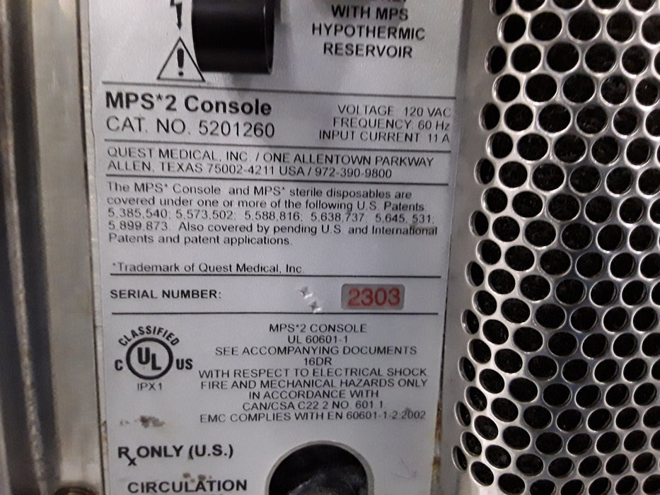 Quest Medical MPS 2 Console 5201260