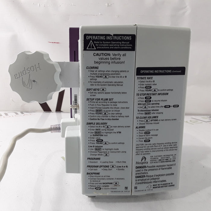 Hospira Plum A+ Infusion Pump