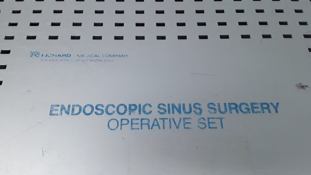 Richards 23-0568 & 23-0571 Tray Endoscopic Sinus Surgery Operative Set Case