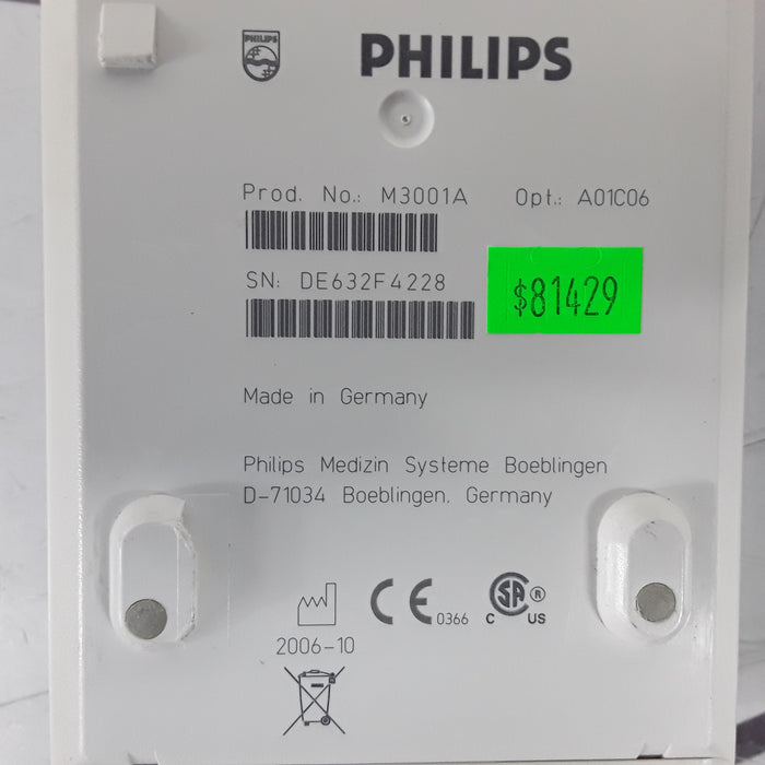 Philips M3001A-A01C06 Fast SpO2, NIBP, ECG, Temp, IBP MMS Module