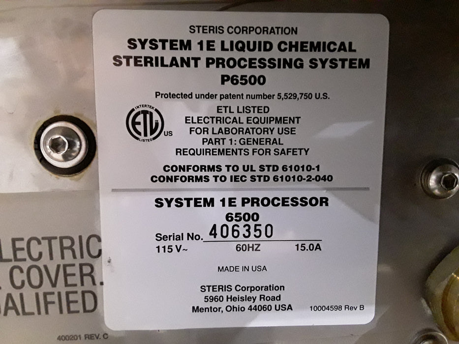 Steris System 1E Sterilizer