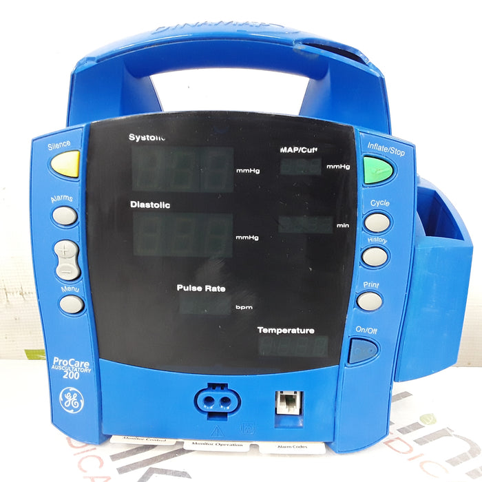 GE Healthcare Dinamap ProCare 200 Patient Monitor