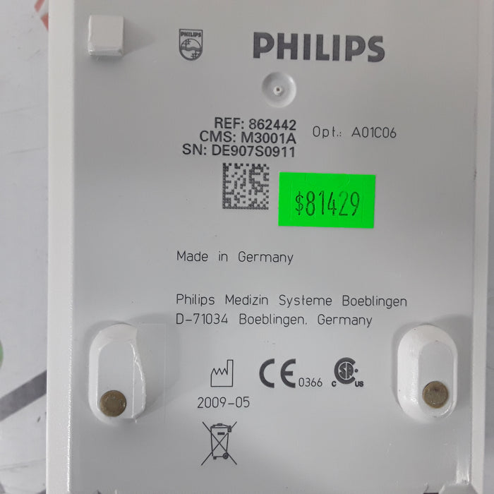 Philips M3001A-A01C06 Fast SpO2, NIBP, ECG, Temp, IBP MMS Module