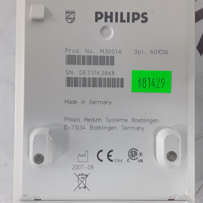 Philips M3001A-A01C06 Fast SpO2, NIBP, ECG, Temp, IBP MMS Module